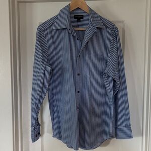 Banana Republic Factory Blue Striped Shirt